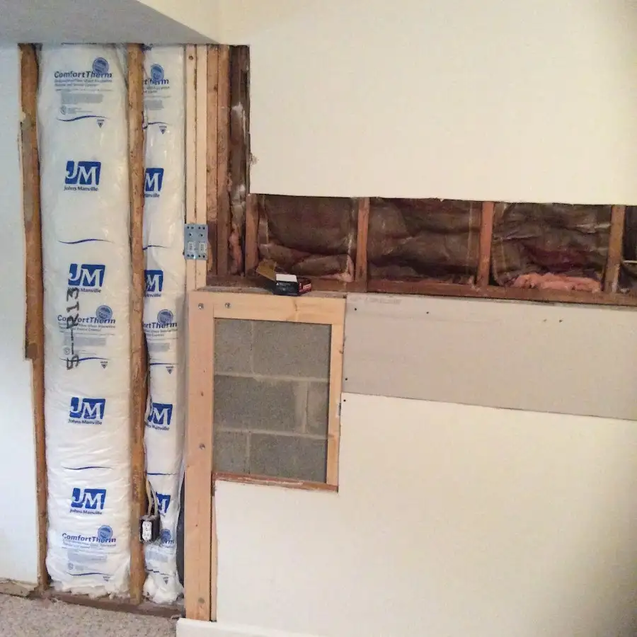Wall insulation replacement during Contents Cleaning & Restoration in Lenox